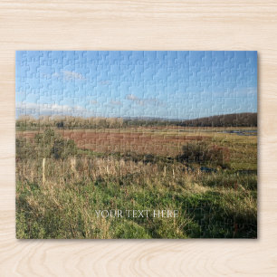 Quebra-cabeça Foto Personalizada e Texto Personalizado Paisagem