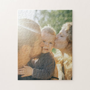 Quebra-cabeça Foto Personalizada Personalizada do Kiss da Famíli