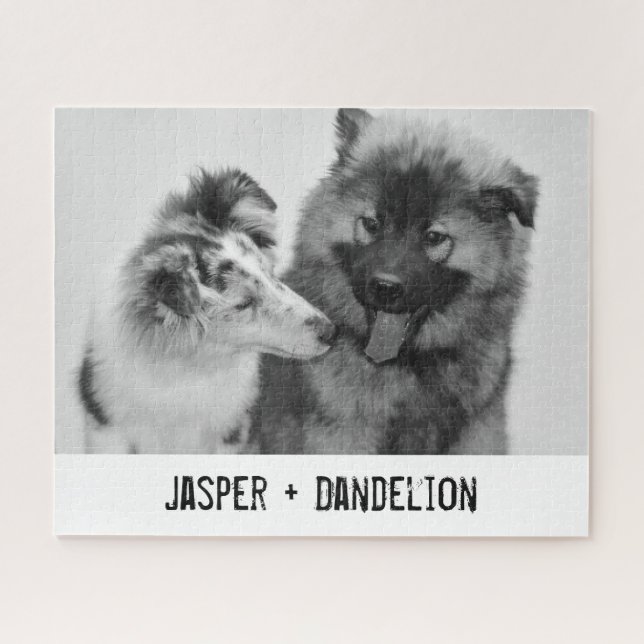 Quebra-cabeça Foto personalizada simples e moderna do Pessoas (Horizontal)