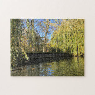 Quebra-cabeça Foto: reflexões do rio Willow Trees