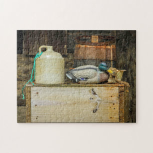 Quebra-cabeça Foto Rustic Jug Duck Decoy