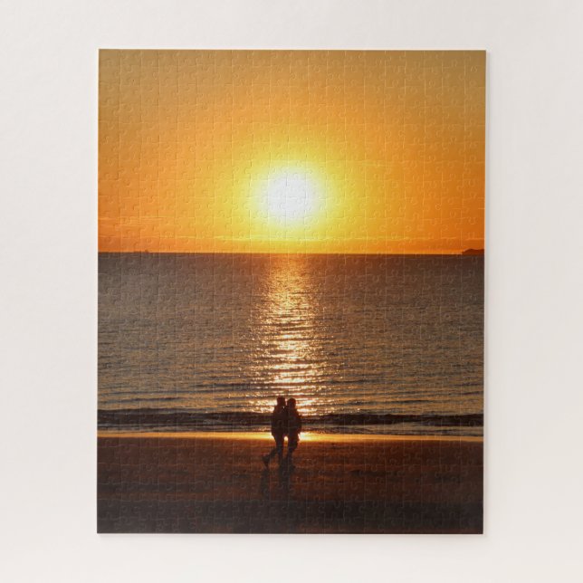 Quebra-cabeça Fotografia "Casal ao Pôr do Sol" (Vertical)