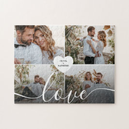 Quebra-cabeça Fotografia da Collagem de Amor design