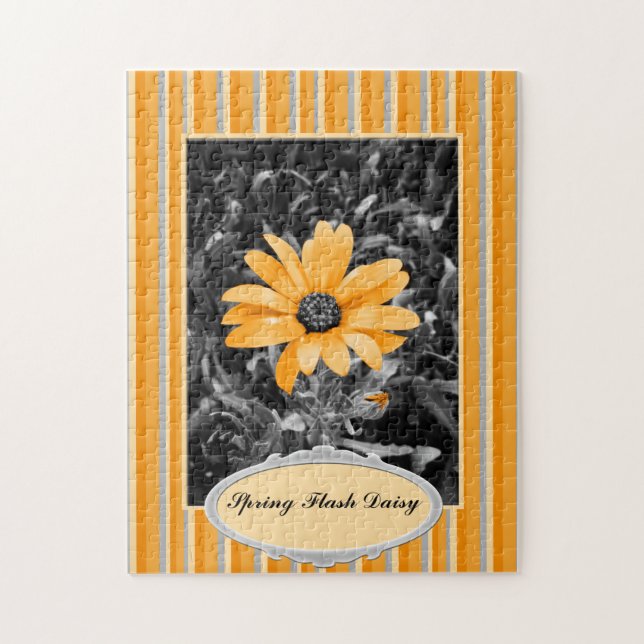 Quebra-cabeça Fotografia da margarida africana do Primavera Flas (Vertical)