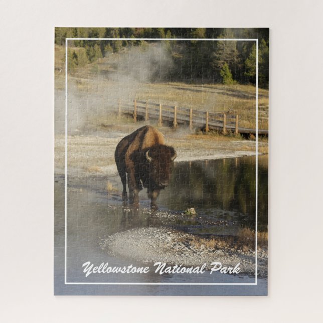 Quebra-cabeça Fotografia da vida selvagem Bison Yellowstone (Vertical)
