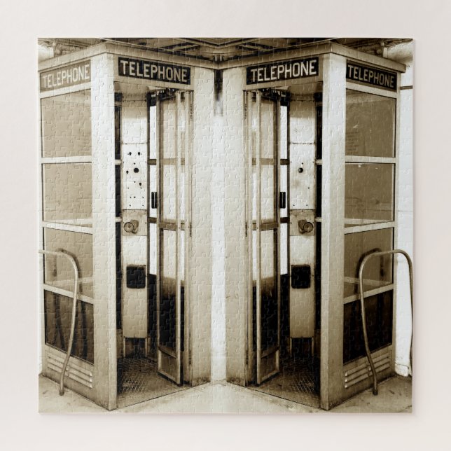 Quebra-cabeça Fotografia de Botas de Telefone Antigo (Vertical)