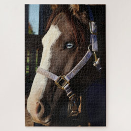 Quebra-cabeça Fotografia de Cavalo Rústico Puzzle - Foto Origina