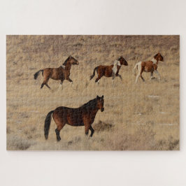 Quebra-cabeça Fotografia de cavalos selvagens em Nevada