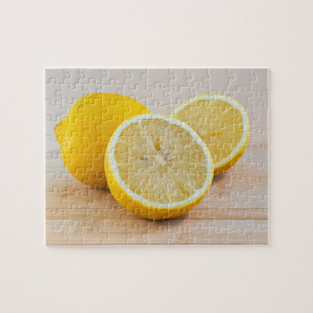 Quebra-cabeça Fotografia de comida de limão cítrico amarelo em n (Horizontal)