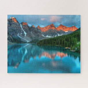 Quebra-cabeça Fotografia de paisagem Cena Montanha e Lago