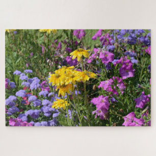 Quebra-cabeça Fotografia de um monte de lindas flores coloridas
