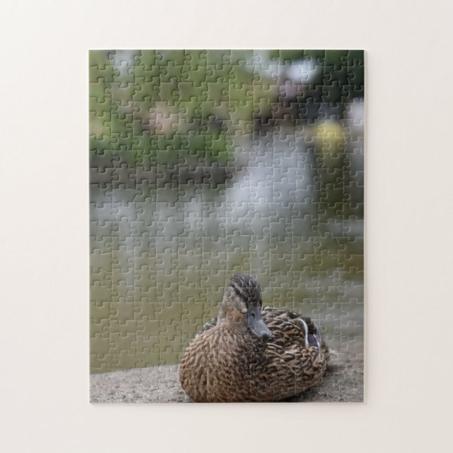 Quebra-cabeça Fotografia do Pato d'Água na Natureza (Vertical)