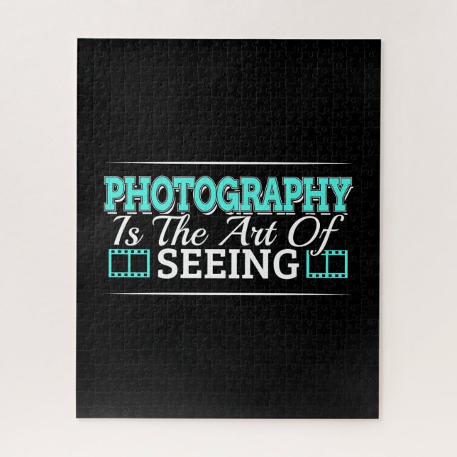Quebra-cabeça Fotografia é a arte de ver - citação mindset (Vertical)