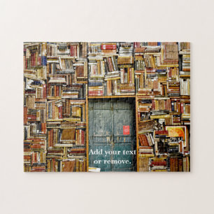Quebra-cabeça Fotografia gráfica: Muro de livros numa bibliotec