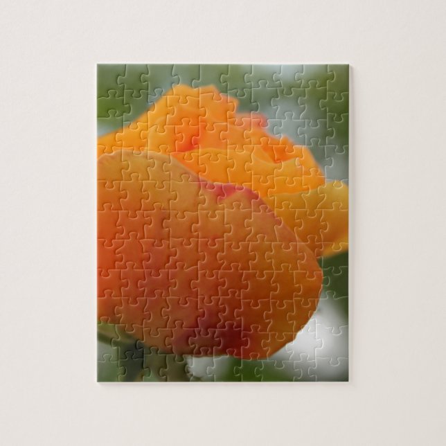 Quebra-cabeça Fotografia linda de rosa amarela. (Vertical)