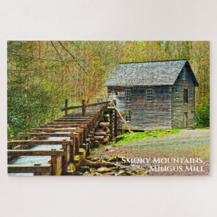 Quebra-cabeça Fotografia Mingus Mill GSMNP Enfumaçados