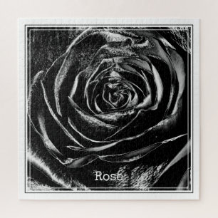 Quebra-cabeça Fotografia oral Rosa Abstrato de Grunge Preto