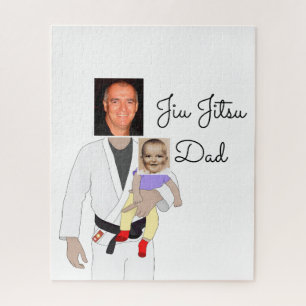 Quebra-cabeça Fotos personalizadas e texto manuscrito do Pai Jiu