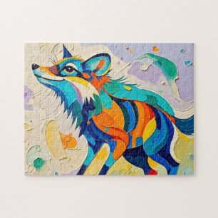 Quebra-cabeça Fox Expresso abstrato art design