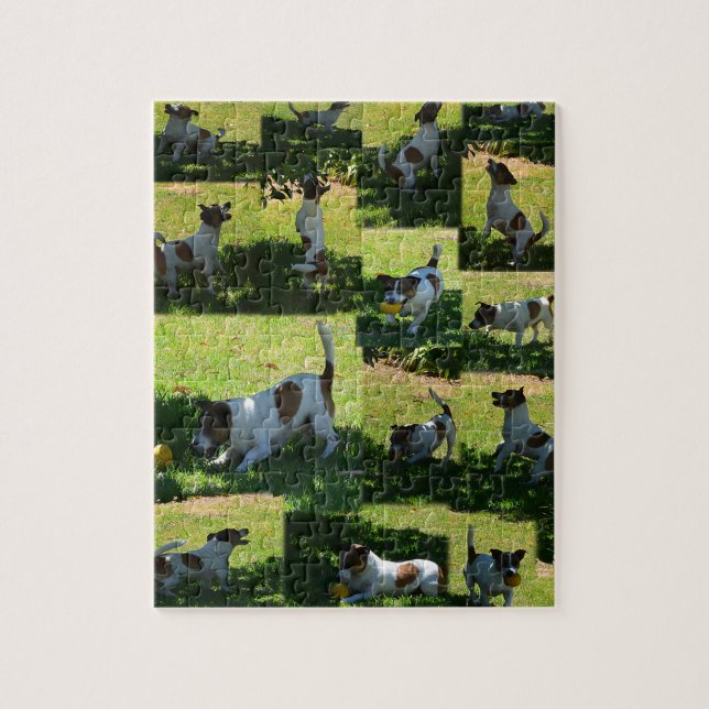 Quebra-cabeça Fox Terrier, Dia do Duro, (Vertical)