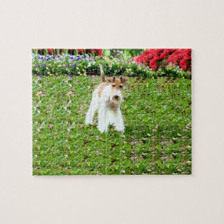 Quebra-cabeça Fox Terrier do fio