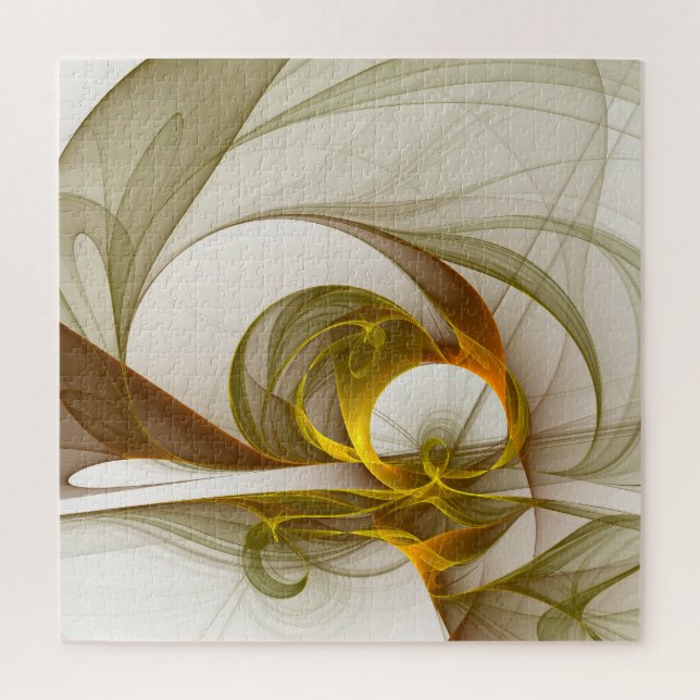 Quebra-cabeça Fractal de cores metálicas do Precioso moderno (Vertical)