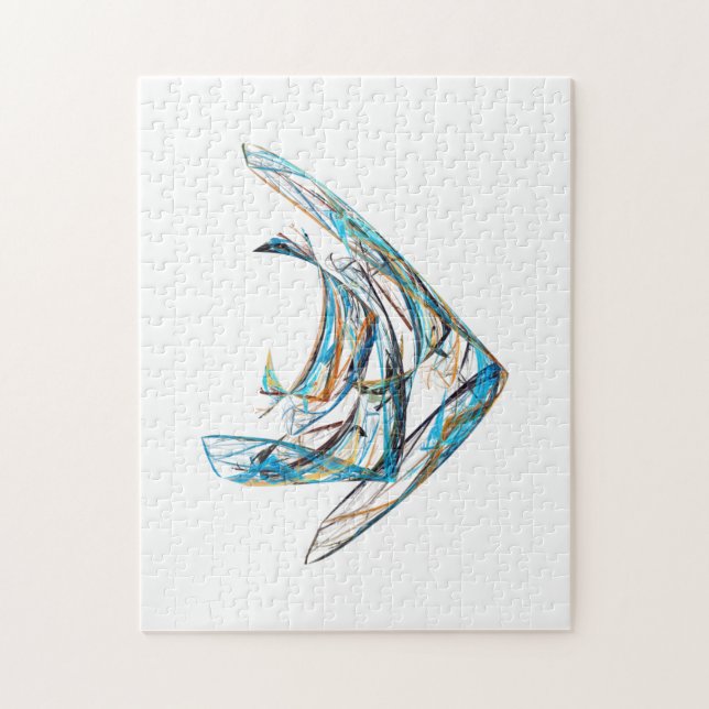 Quebra-cabeça Fractal - Peixe-anjo (Vertical)
