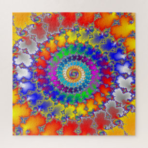 Quebra-cabeça Fractal Psicedélico
