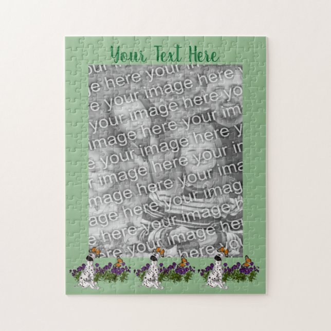 Quebra-cabeça Frame Fotográfico de Borboletas Dalmacianas Modelo (Vertical)