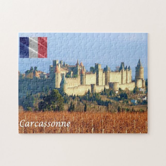 Quebra-cabeça França - Carcassonne - (Horizontal)