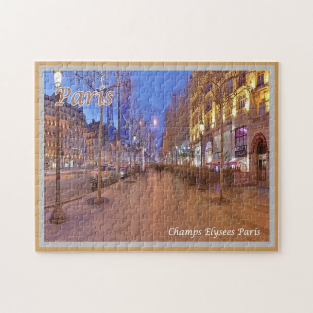 Quebra-cabeça França - Paris - Champs Elysee - (Horizontal)