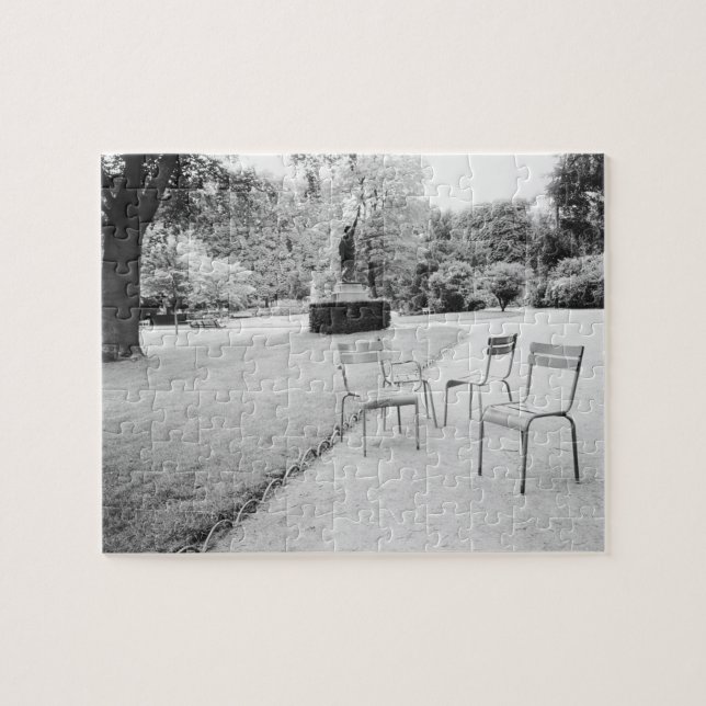 Quebra-cabeça FRANÇA, Paris: Estátua dos Jardins do Luxemburgo (Horizontal)