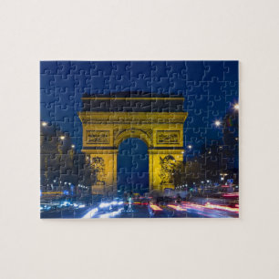 Quebra-cabeça França, Paris. O Arco do Triunfo e o