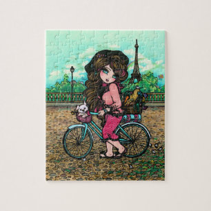 Quebra-cabeça francês Hannah Lynn da arte da torre