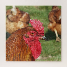 Quebra-cabeça frango, animal, pintinho, ave, fazenda, fofo, queb
