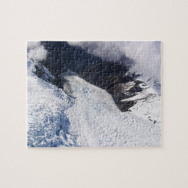 Quebra-cabeça Franz Josef Glacier Aerial View, Nova Zelândia (Horizontal)