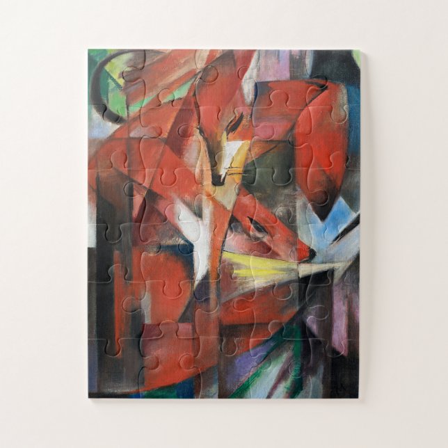 Quebra-cabeça Franz Marc The Foxes (1913) (Vertical)