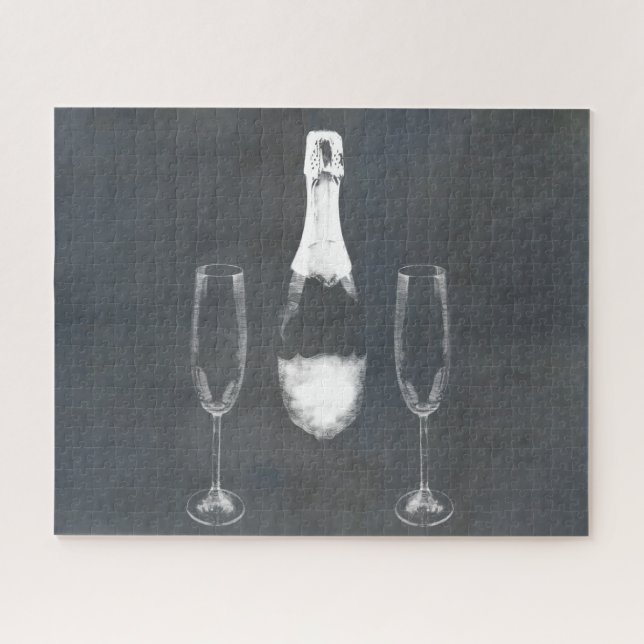 Quebra-cabeça Frasco de Champanhe (Horizontal)