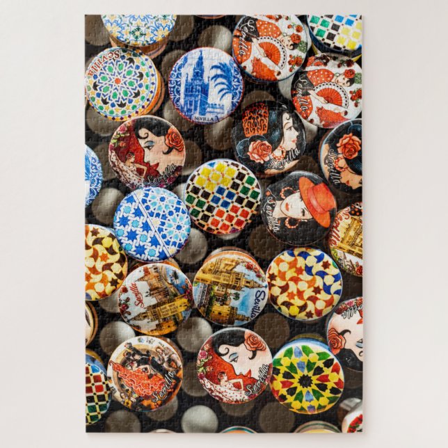 Quebra-cabeça Frascos de Sevilha Bonés (Vertical)