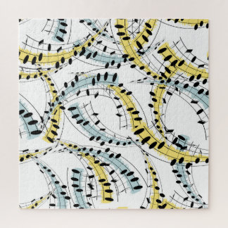 Quebra-cabeça Frases Musicais: Fundo Branco Cheio.