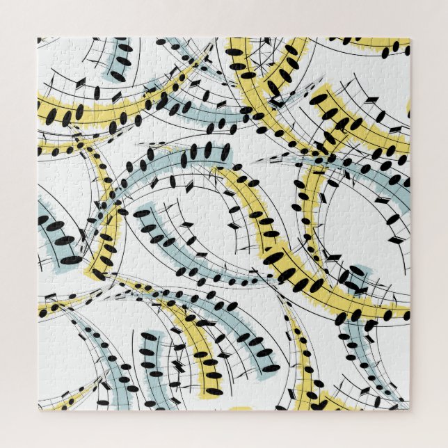 Quebra-cabeça Frases Musicais: Fundo Branco Cheio. (Vertical)