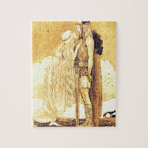 Quebra-cabeça Freja e Svipdag por John Bauer