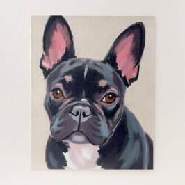 Quebra-cabeça French Bulldog Dog Painting