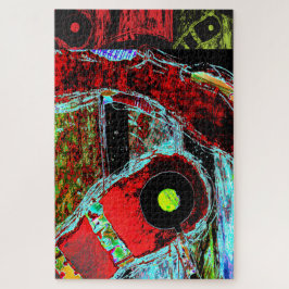 Quebra-cabeça Frequency Serpent – Digital Abstract Energy Puzzle