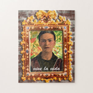 Quebra-cabeça Frida Kahlo Reflejando