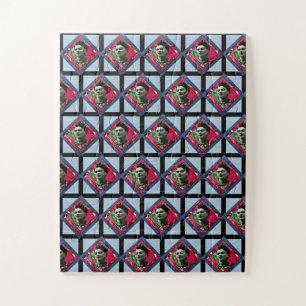 Quebra-cabeça Frida Kahlo Retro Pink Denim