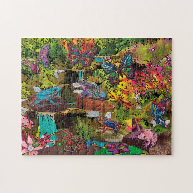 Quebra-cabeça Frog puzzle (Horizontal)