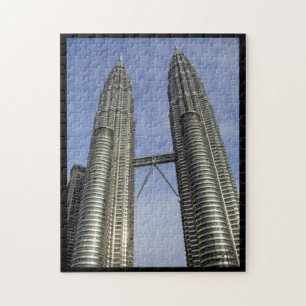 Quebra-cabeça fronteira de torres de Petronas