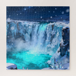 Quebra-cabeça Frozen Crystal Falls Jigsaw Puzzle
