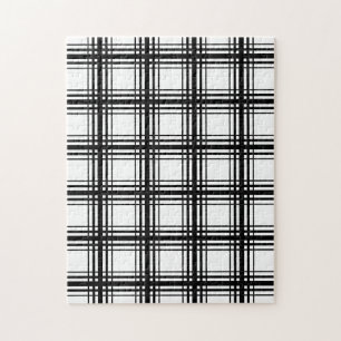 Quebra-cabeça Frustração de alcatrão preto e branco
